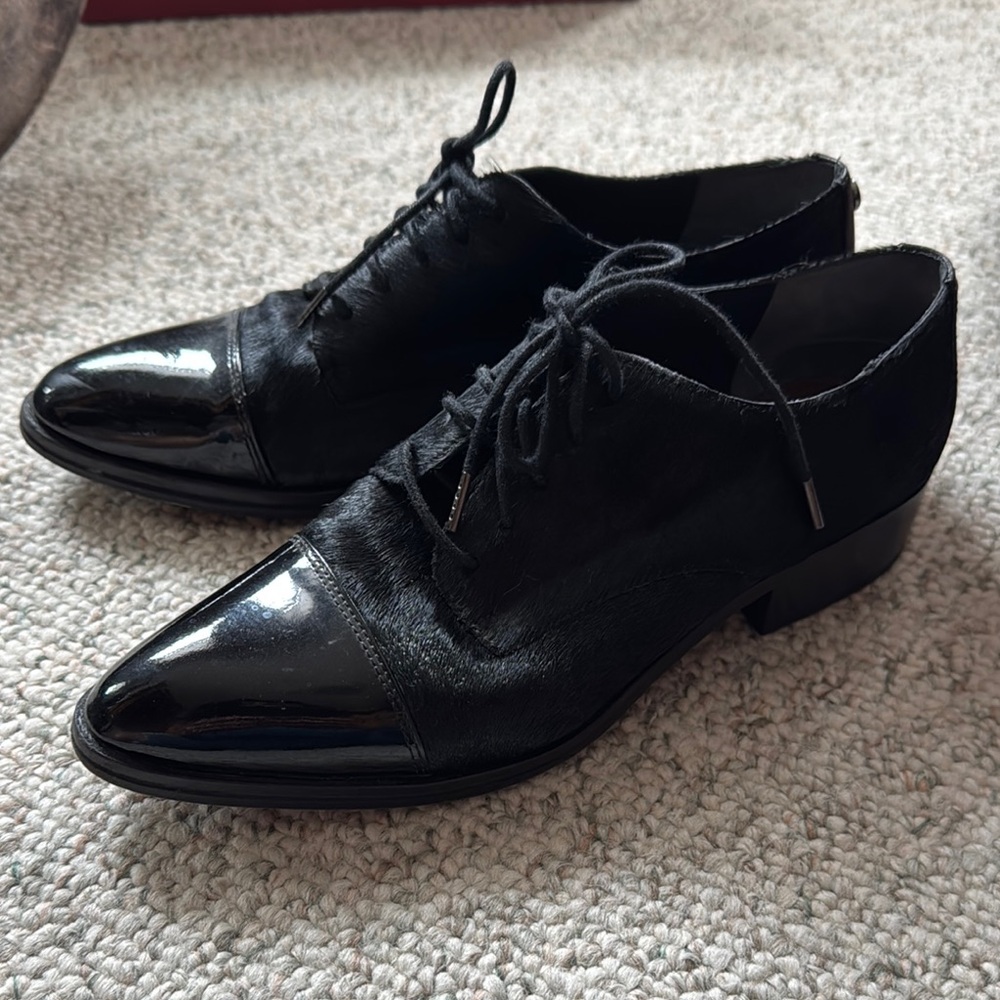 Donald Pliner Women’s Lace Up Haircalf Oxfords